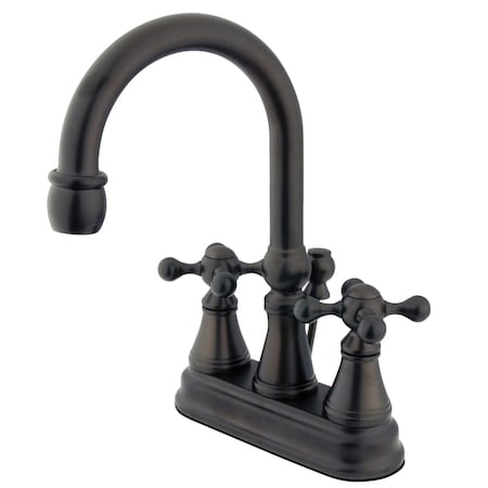 Kingston Brass 4" Centerset Bathroom Faucet, Oil Rubbed Bronze KS2615KX
